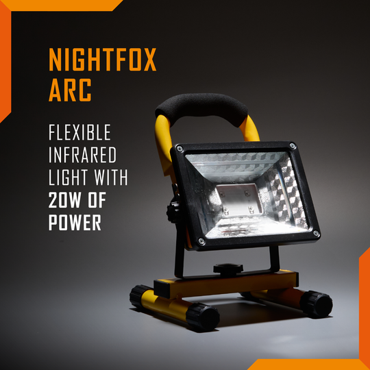 Nightfox Arc | Powerful IR Floodlight | Wide beam | USB-C