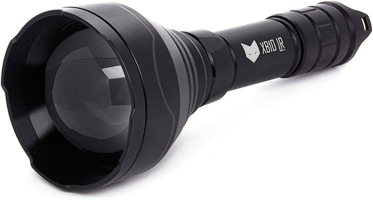Nightfox XB10 940nm Low Glow Infrared Torch | Focused angle with white background