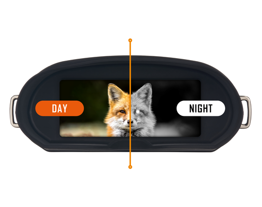 Nightfox Corsac HD Night Vision Binocular | Day and Night Comparison