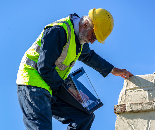 Waterproof clipboards can be used to work up high.