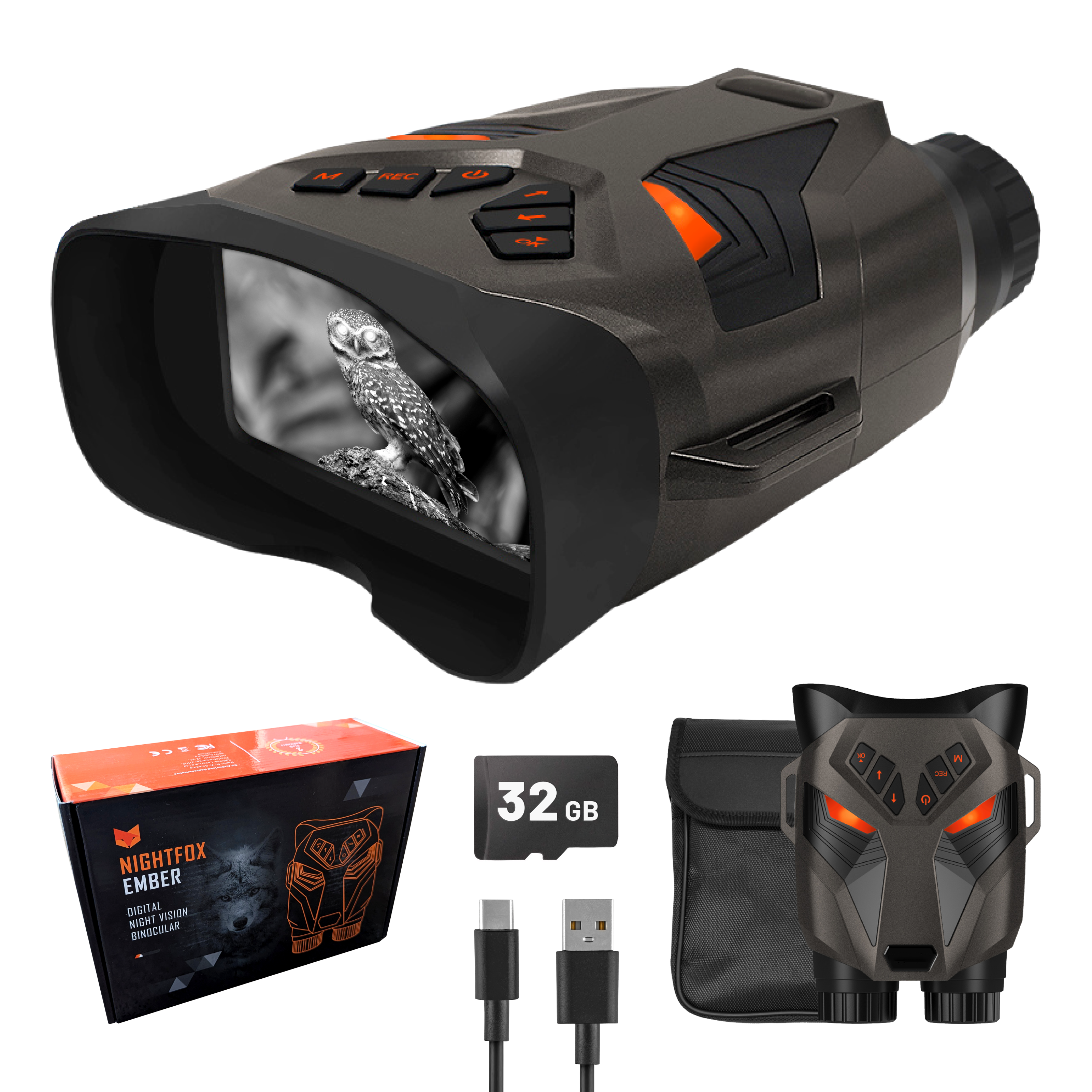 A picture of the Nightfox Ember Night Vision Binoculars