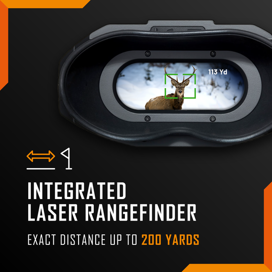 Nightfox Vulpes HD Rangefinder Night Vision Binocular | Integrated laser rangefinder