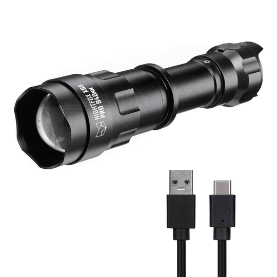 Nightfox XB5 Pro INFRARED LED TORCH - 940nm with white background