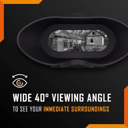 View of the Swift's display screen illustrating the wide angle field of view