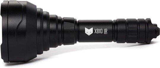 Nightfox XB10 940nm Low Glow Infrared Torch | Side angle with white background