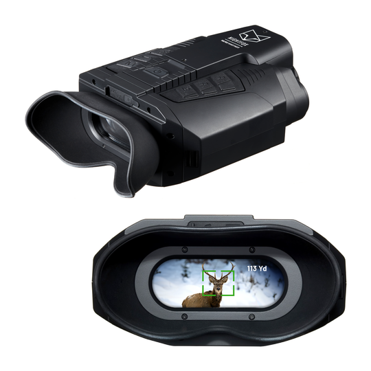 Nightfox Vulpes HD Rangefinder Night Vision Binocular from two angles