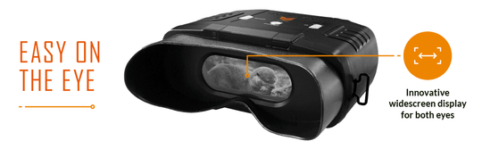Nightfox 100V Night Vision Binocular | EASY ON THE EYE | Innovative widescreen display for both eyes
